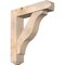 Ekena Millwork Funston Craftsman Smooth Bracket w/ Offset Brace, Douglas Fir, 7 1/2"W x 34"D x 38"H BKT0806X34X38FST04SDF - alternate 1